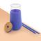JoyJolt® 20oz. Glass Tumbler with Straws & Silicone Sleeve